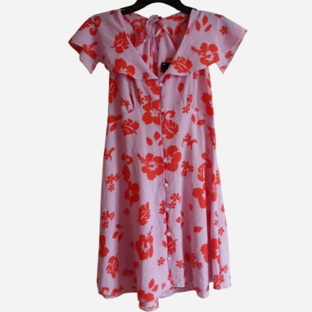 ASOS DESIGN Floral Mini Tea Dress